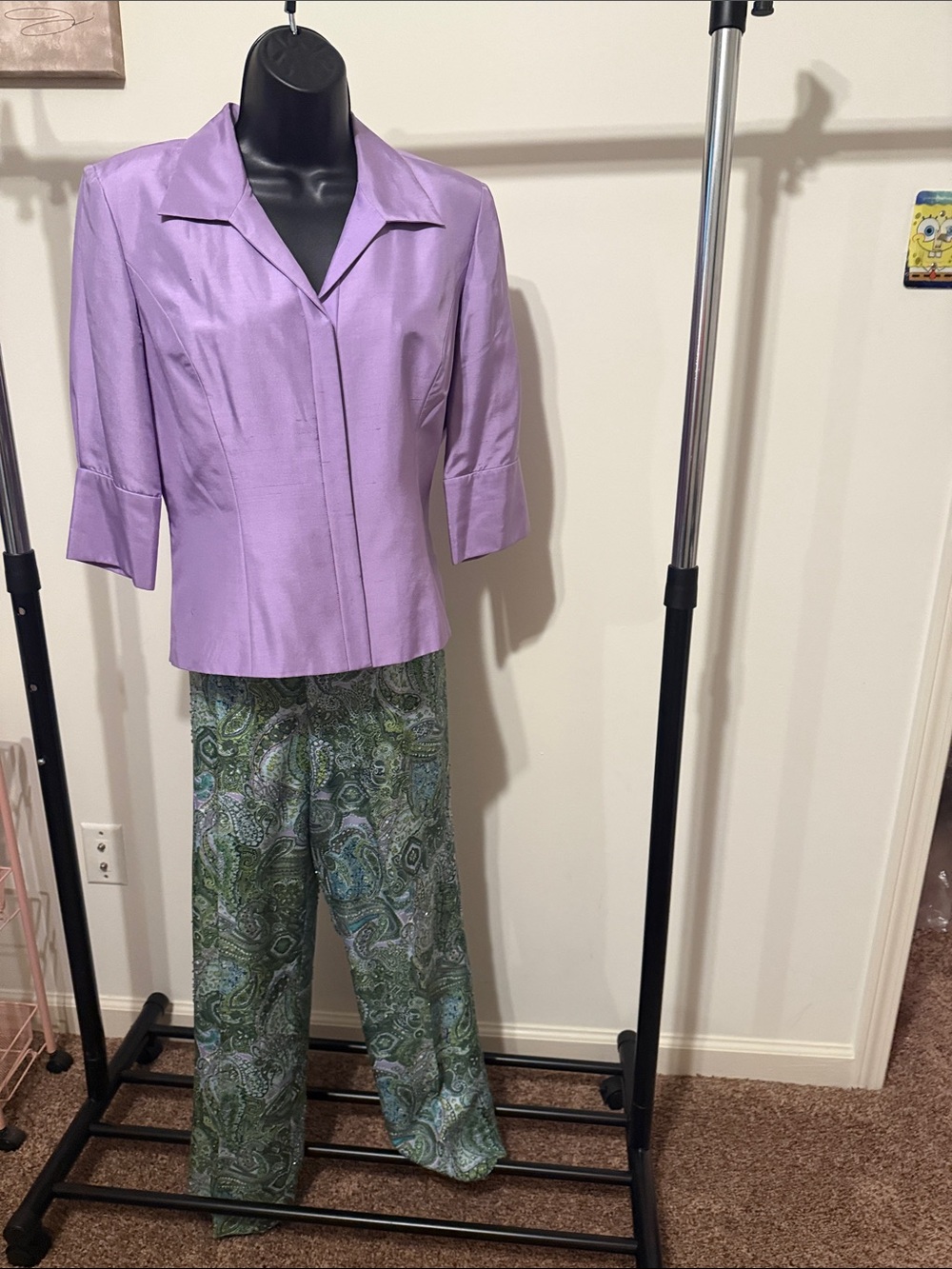 Papell silk pantsuit